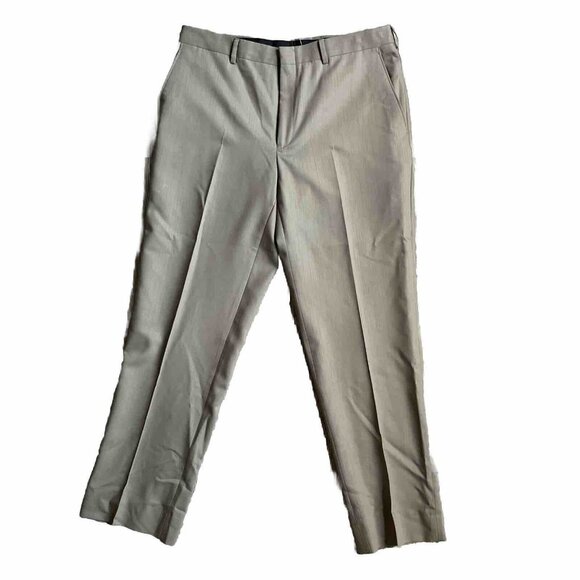 2/$18 SALE Jos A Bank Joseph Mens Pants Slim Brown Gray Color 33x29 Dress Work - Picture 1 of 9